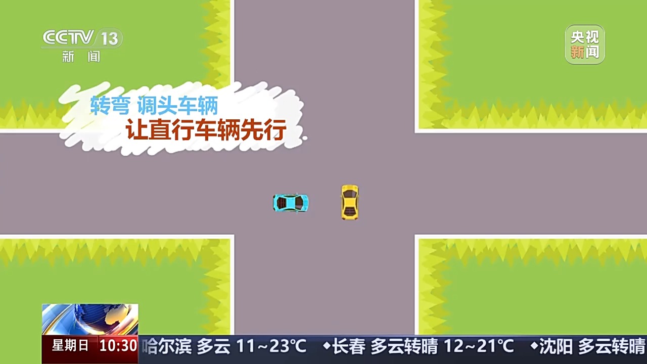 國慶中秋假期交通安全風(fēng)險(xiǎn)_出行提示_無信號(hào)燈路口通行規(guī)則