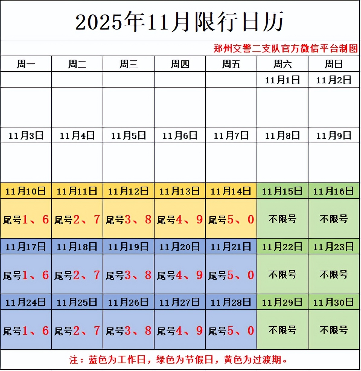 鄭州機(jī)動(dòng)車尾號(hào)限行政策 2025年鄭州限行時(shí)間表 鄭州市三環(huán)以內(nèi)限行范圍_限行