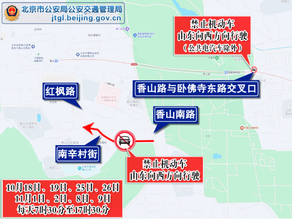 出行提示_北京市交通預(yù)測(cè)預(yù)報(bào)_香山公園周邊交通壓力
